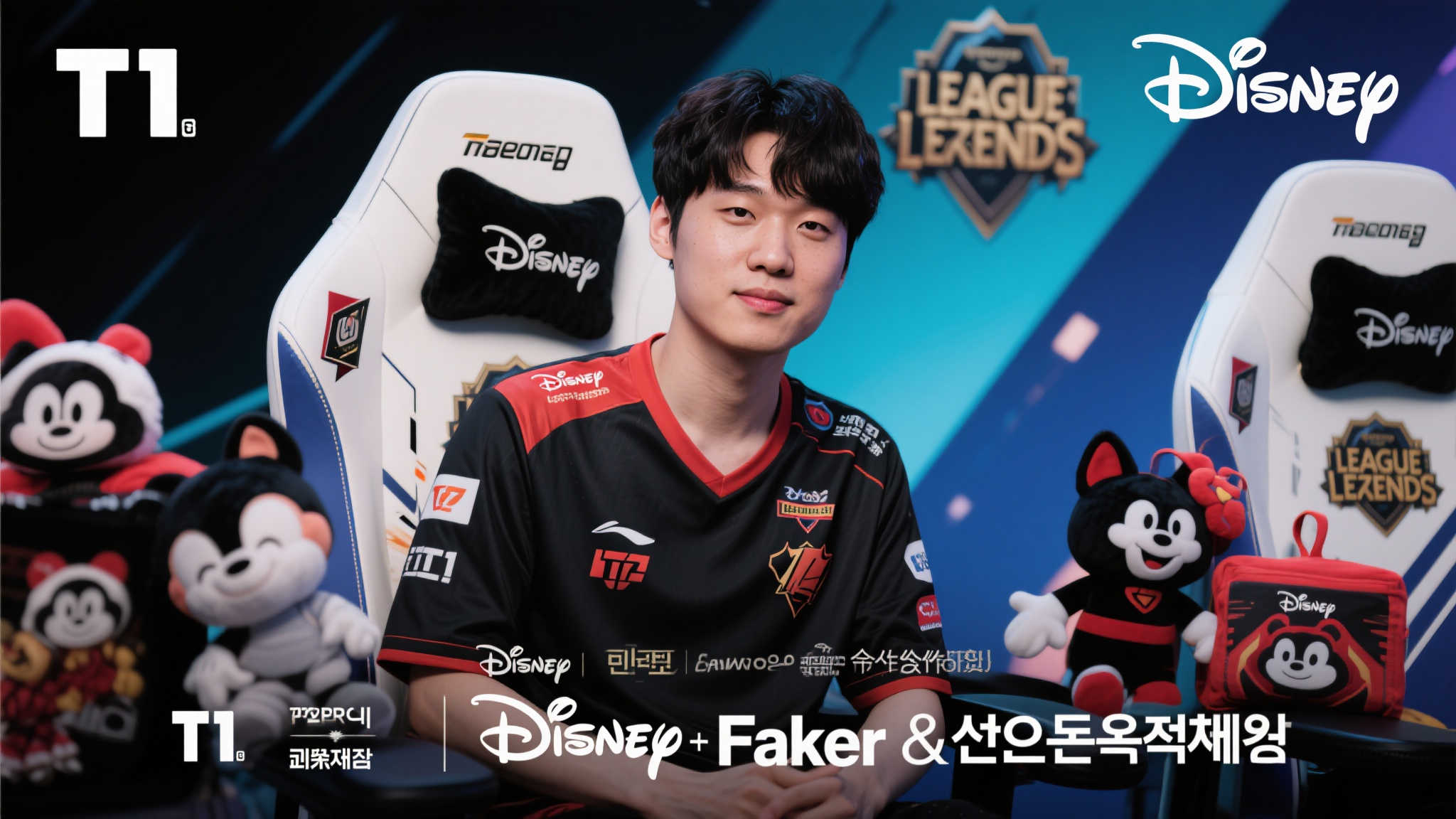 英雄联盟豪门T1携手迪士尼 打造联名周边亮相